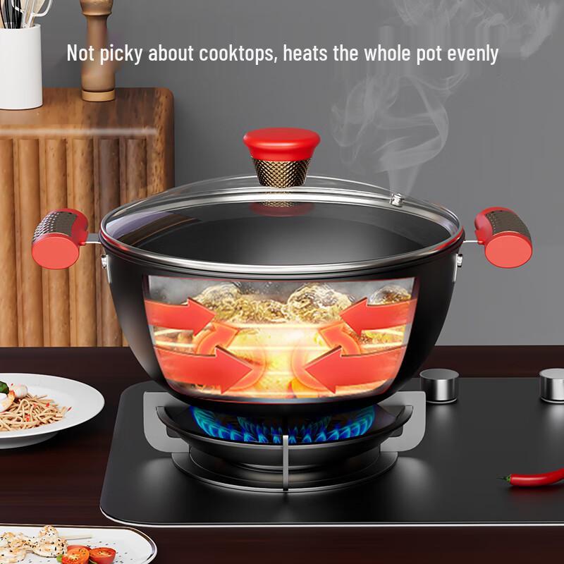 Jinsaozi Fine Iron Non-Stick 3-Piece Cookware Set