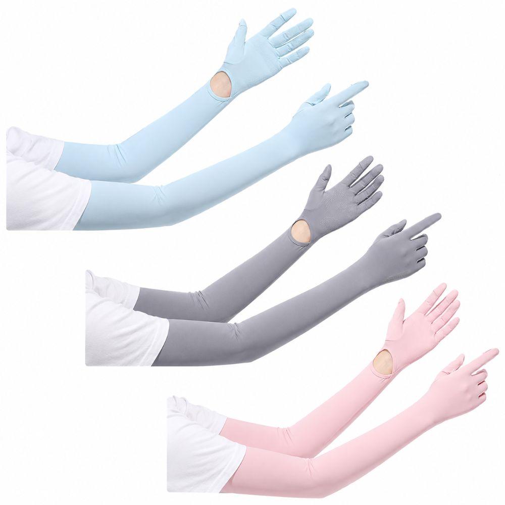 Ice Silk Summer Gloves Anti UV Shield UV Resistant Gloves Sun Protection Gloves  Summer Outdoor