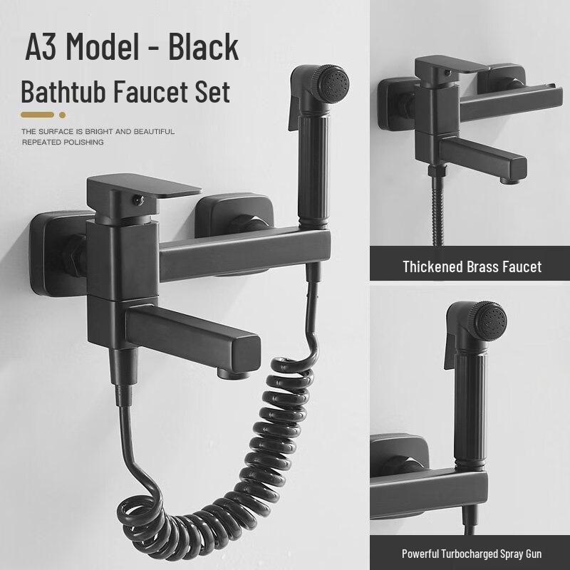 TLXT Square Shower Faucet Set