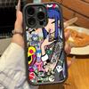 Japan Tokidokis For iPhone 17 16 15 14 13 12 11 Pro Max Plus Black Full Coverage Soft Funda Silicone Cover