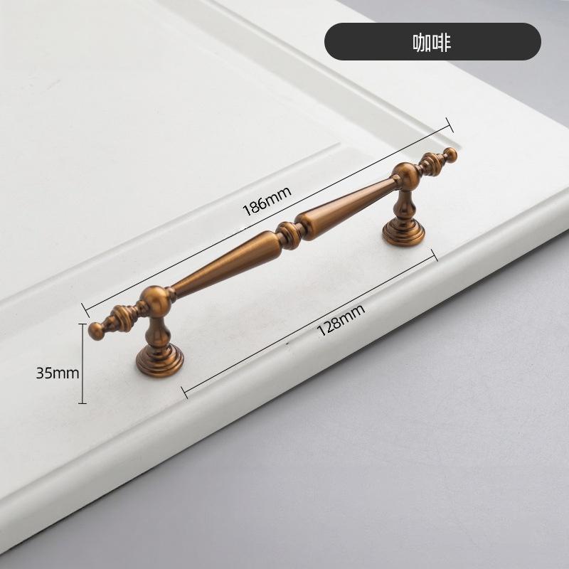 1Pcs Single-Hole Drawer Knob Aluminum Alloy Cupboard Handle Vintage Furniture Handle French Cabinet & Wardrobe Door Pulls