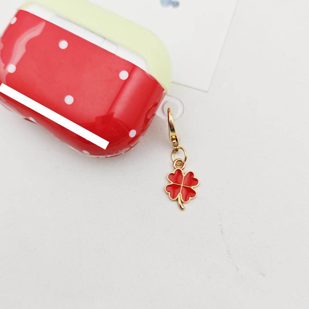 Подвеска-брелок на ключи с USB-флешкой в виде четырехлистного клевера