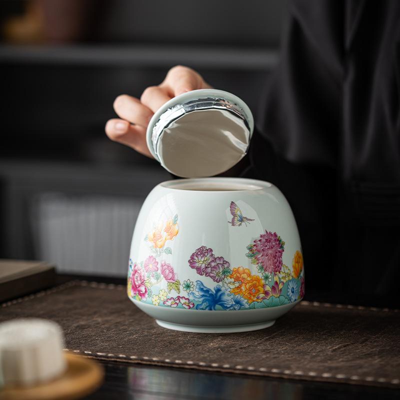 Ceramic Jars, Tea Jars, Household Storage Sealed Jars, Tea Boxes, Food Storage Containers, Tea Containers, Storage Bottles