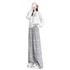 Chenier Wide-leg Pants Women's Autumn and Winter New Casual Straight Loose Small Drape Walking Pants