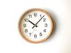 KATOMOKU Muku Clock 16 Oak Wall Clock Continuous Second Hand Radio km-108OA 220mm (SKP Clock)