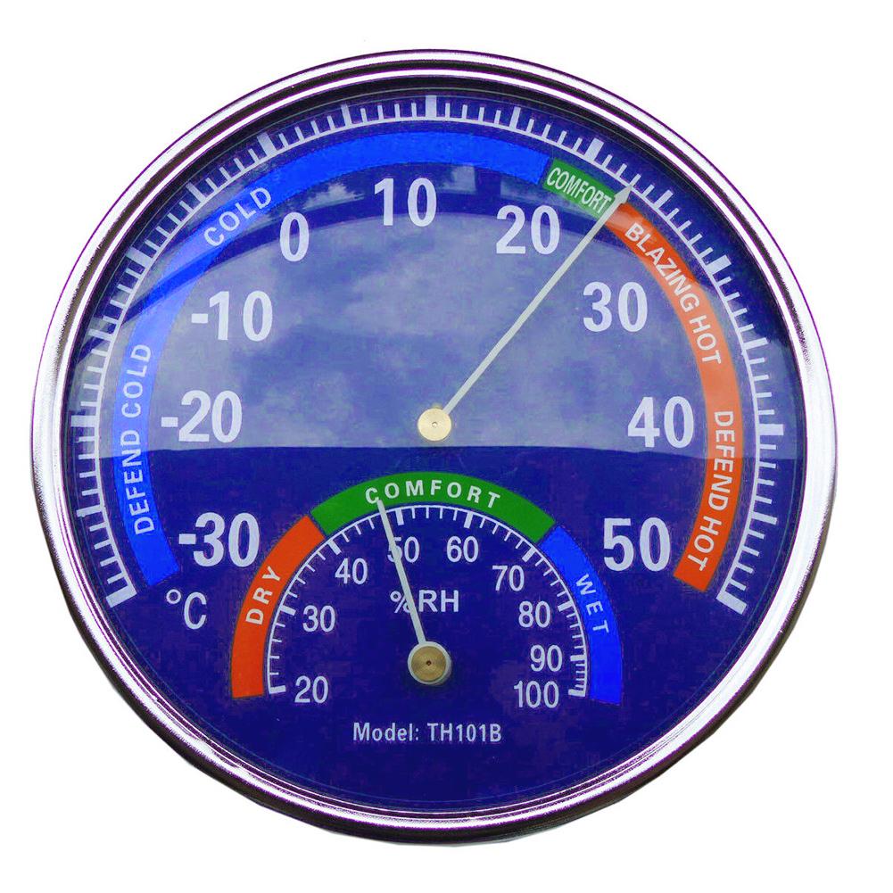 Indoor Hygrometer with Easy to Read Temperature and Humidity синий