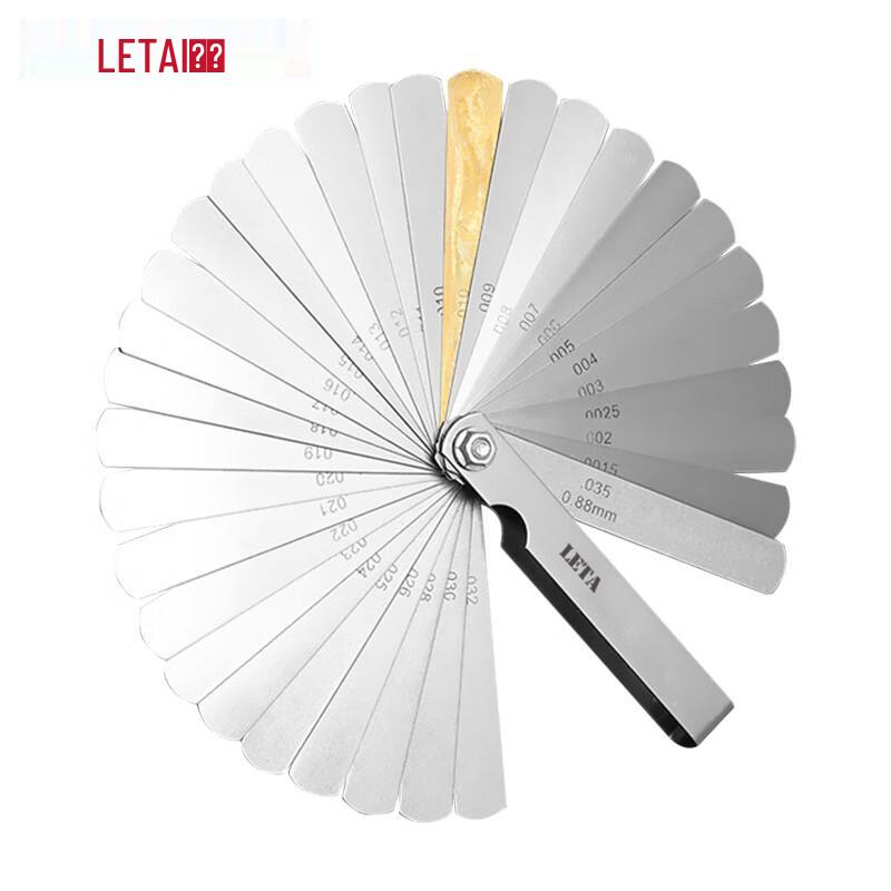 LETA 32-Blade Stainless Steel Feeler Gauge Set 0.04-0.88mm