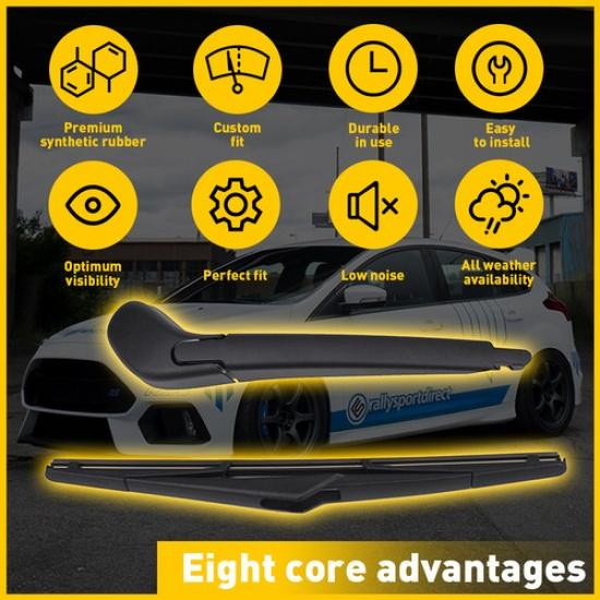 2 szt. Ramię wycieraczki tylnej szyby z piórem Zestaw 68256590AA Dla Jeepa Renegade