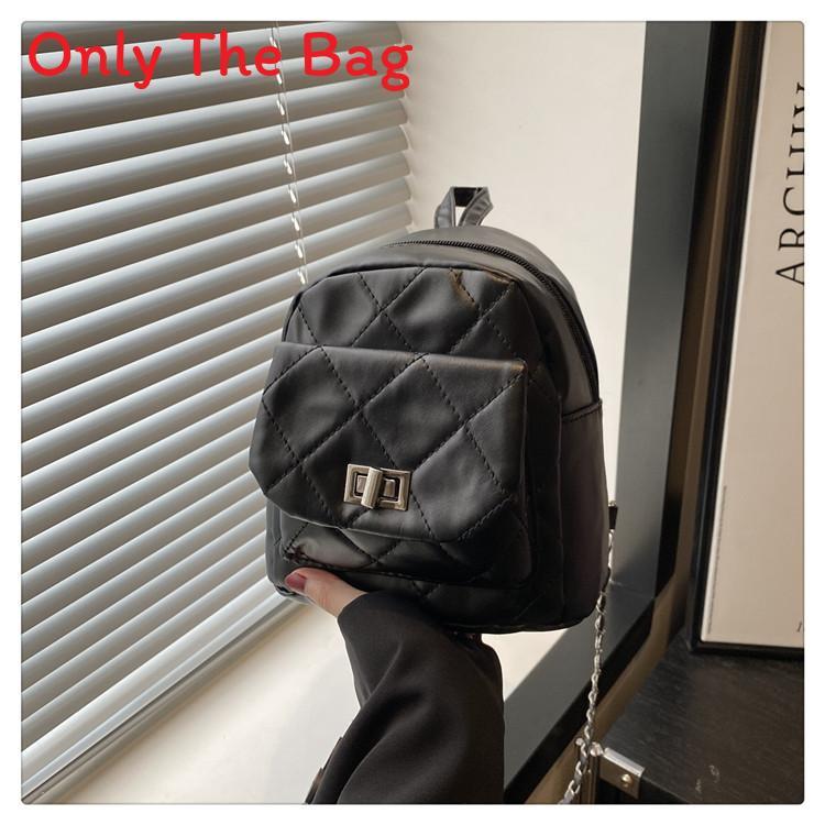 Pu Fashion Chain Strap Mini Backpack For Daily Casual Use