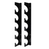2pcs Fishing Pole Holders for Garage Wall Mounted Fishing Rod Racks Storage   Hold 5 Rods Black,Fishing Pole Storage Rack, Organiser with  