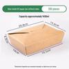 Eco-Friendly Kraft Paper Takeaway Food Container