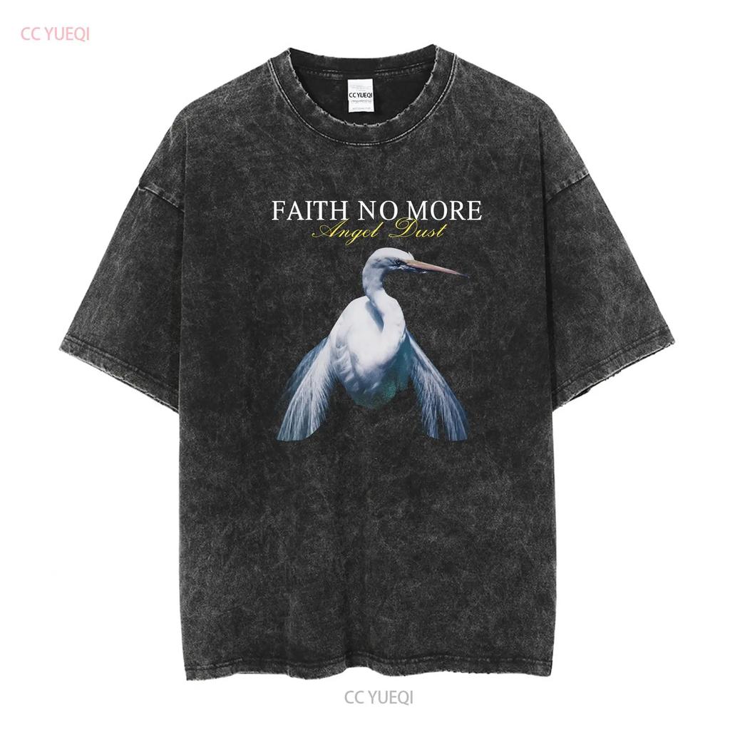 Y2K 2005 Faith No More T Shirt Angel Dust Alternative Metal Band Men's XL Long or Short Sleeves Vintage Washed Stretched
