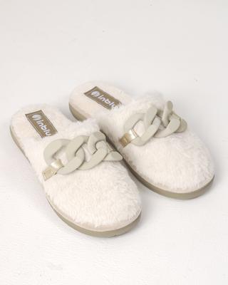 Chinelos com corrente Inblu EK10H 36 pele bege claro