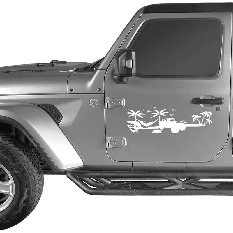 Car Camping Style Sticker Vinyl Waterproof Decor Decal Decoration Auto Tuning Accessories For Jeep Wrangler JL JLU Gladiator JT