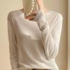 Korean Style Tassel Fine Wool Knit Sweater - Lightly Sheer, Loose Fit, Round Neck, Versatile Base Layer for Spring & Autumn.
