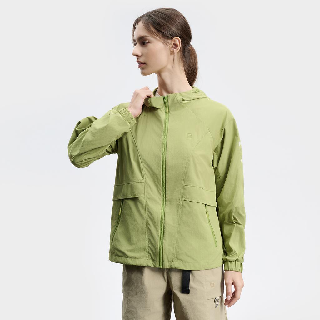 Fila X BBC Earth Casual Fashion Fresh Outdoor Jacket Women Jacket Mustard-Pink A11W437709FMT
