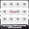 Compatible for Conga 7490 Immortal Series / 8290 Immortal Series Main Side Brush Replacement HEPA Filter Mop Pads Spare Parts