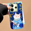 Lucky Cat Vortex Texture Women Girl Phone Case for Xiaomi Redmi Note 14 13 12 11 11S 10 9 8 Pro 9C 13C 14C A5 A3 A4 A3X A1 Cover