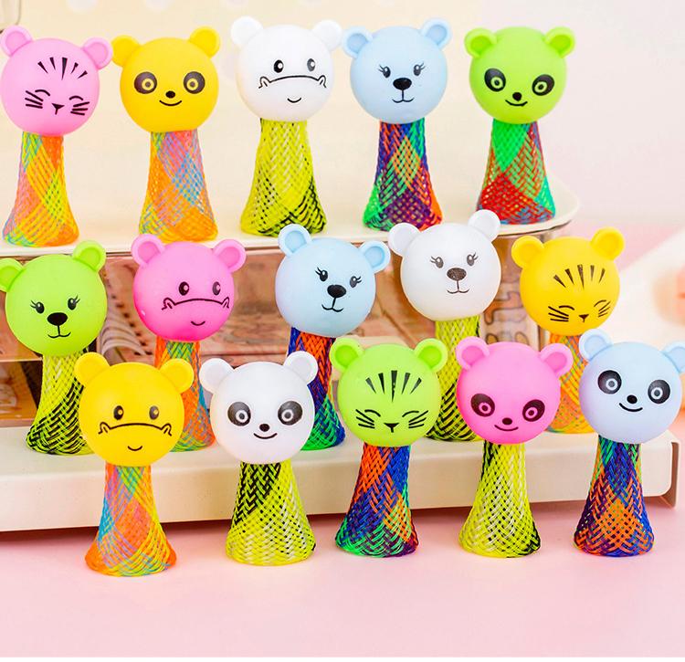 10/20Pcs Bouncing Elf Cartoon Mini Animal Jumping Doll Games Toys for Kids Birthday Party Favors Goodie Bag Baby Fillers Gift