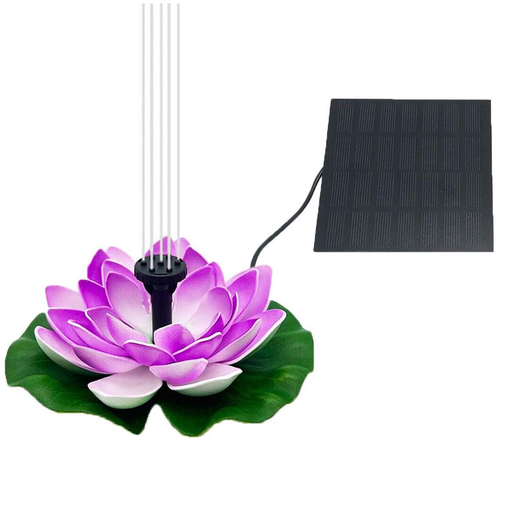 Outdoor Solar Lotus Fountain - 1.5W/2.5W Bird Bath Pond Solar-powered Fountain