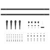 Sliding Wardrobe Door Kit 183 Cm Carbon Steel