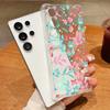 Flower Leaf Pattern Phone Case For Samsung Galaxy S26 S25 S24 S23 Ultra S22 S26 Plus S21 S24 S25 FE Clear Shockproof Soft Cover