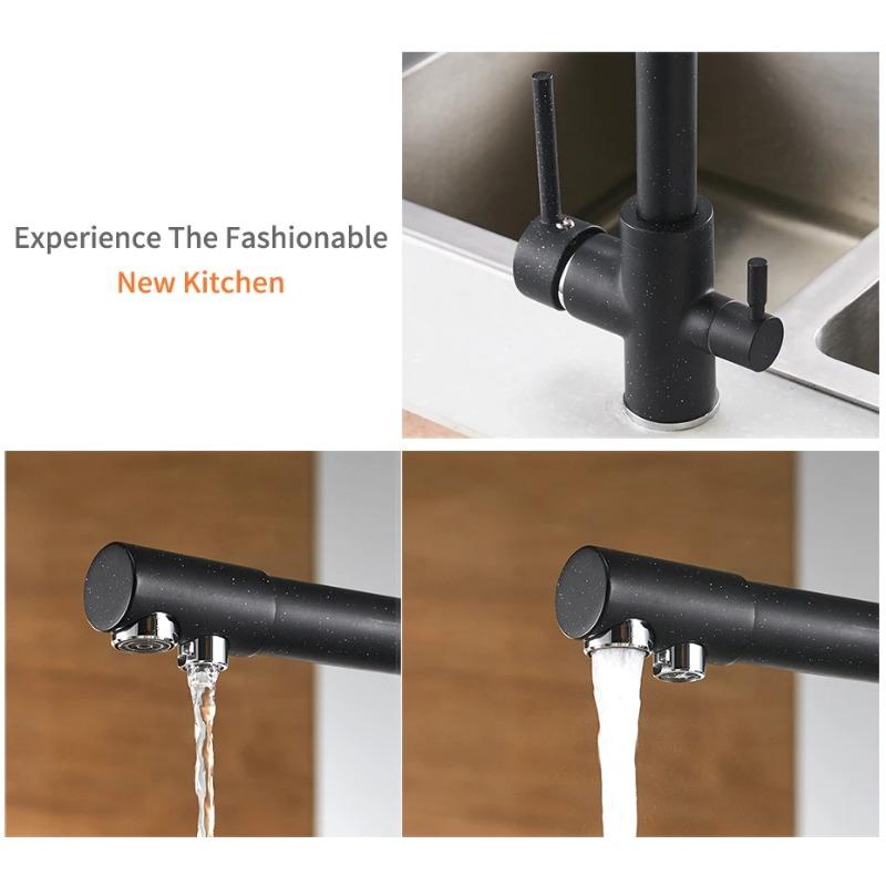 Filter Kitchen Faucets Deck Mounted Mixer Tap 360 Rotation with Water Purification Features Mixer Tap Crane For Kitchen WF-0175