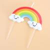 Cute Memory Freeze Rainbow Candle Personalized Creative Sun Rainbow Cloud Cartoon Decoration Supplies