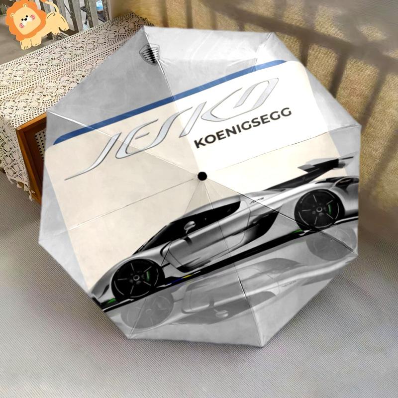 Koenigsegg Jesko: Parapluie Pliant Design Supercar Ultime Convient à Toutes les Saisons Parapluie Cadeau Portable Parapluie Solaire