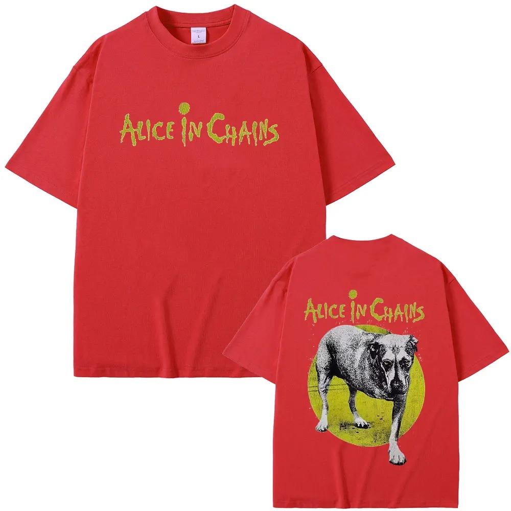 Alice In Chains AIC Band Best Seller TShirt 90s Grunge Rock Gothic Punk Fashion Oversized Unisex Graphic Dirt Jar Sleeve