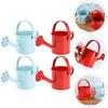 VANZACK 4Pcs Iron Watering Can Kids Watering Can Mini Sprinkler Bucket Kids Gardening Water Pot Mini Watering Can for Garden Yarde Home Plants Flower