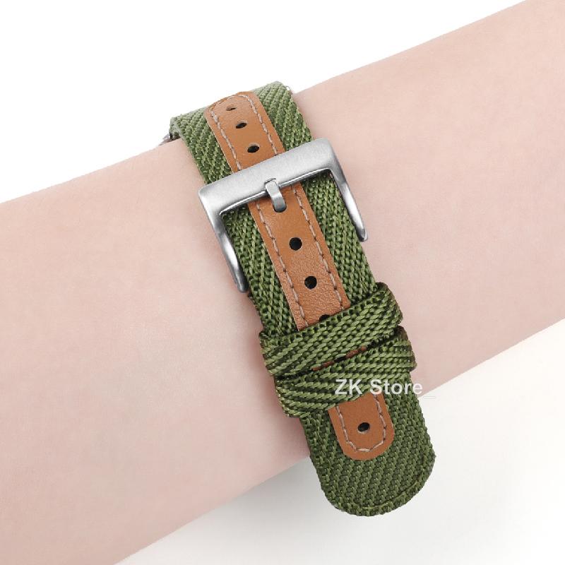 18mm 20mm 22mm Elastisches Nylon-Uhrenarmband für Seiko Ersatz Stoffarmband Armband Zubehör Sportuhrarmband