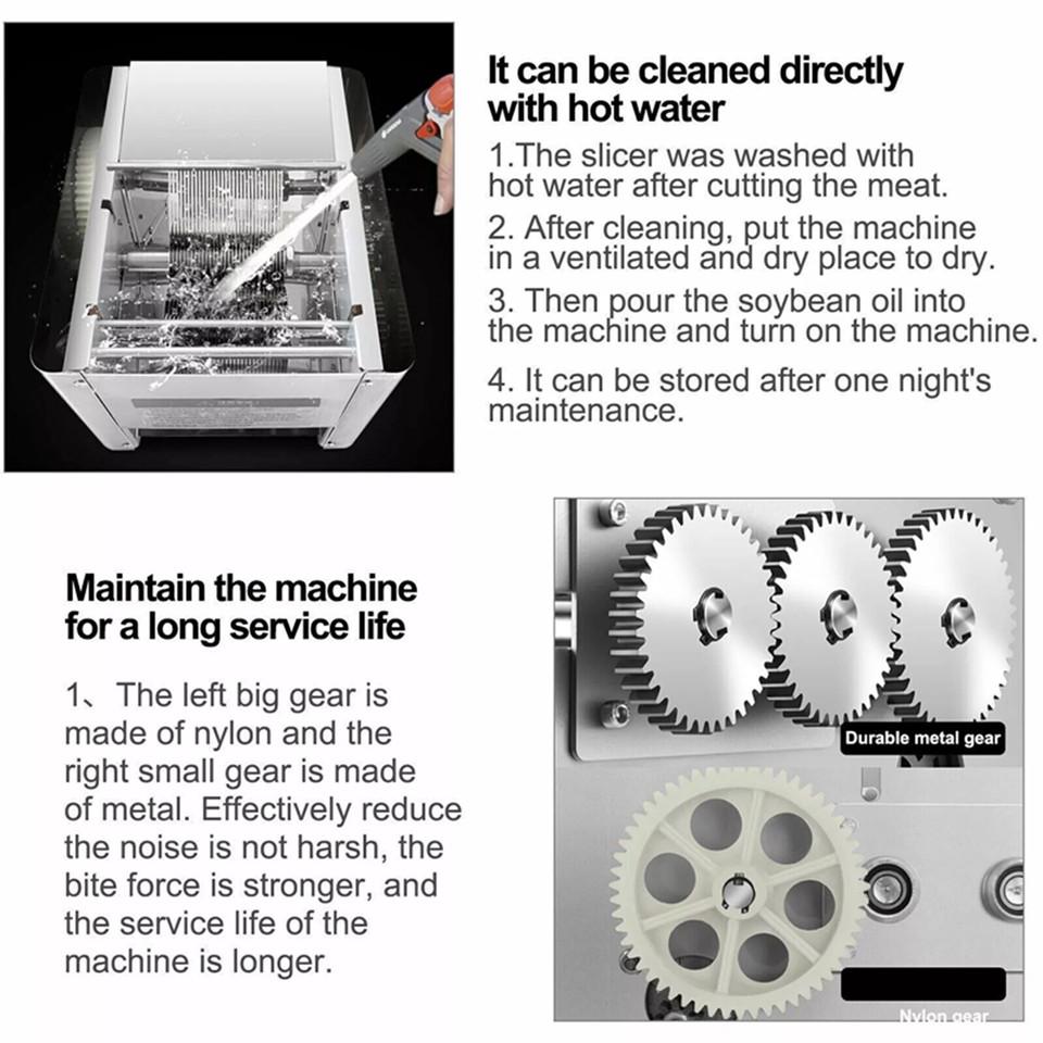 Commercial Stainless Steel Meat Cutter Meat Chopping and Cutting