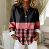 Women's Shirt Blouse Print Button Long Sleeve Casual Basic Shirt Collar Regular Top