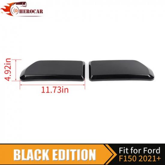 Gloss Black Front Bumper Guards Pads End Caps Cover for + Ford F150 Raptor