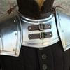 Pauldrons And Gorget Armor Set Larp Reenactment Cosplay Costume Shoulder And Gorget Steel Armor Shoulder With Gorge