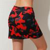 Women's Fashion Camouflage Print Athletic Skort with Pockets Running Tennis Golf Gym Sports Workout Skirt