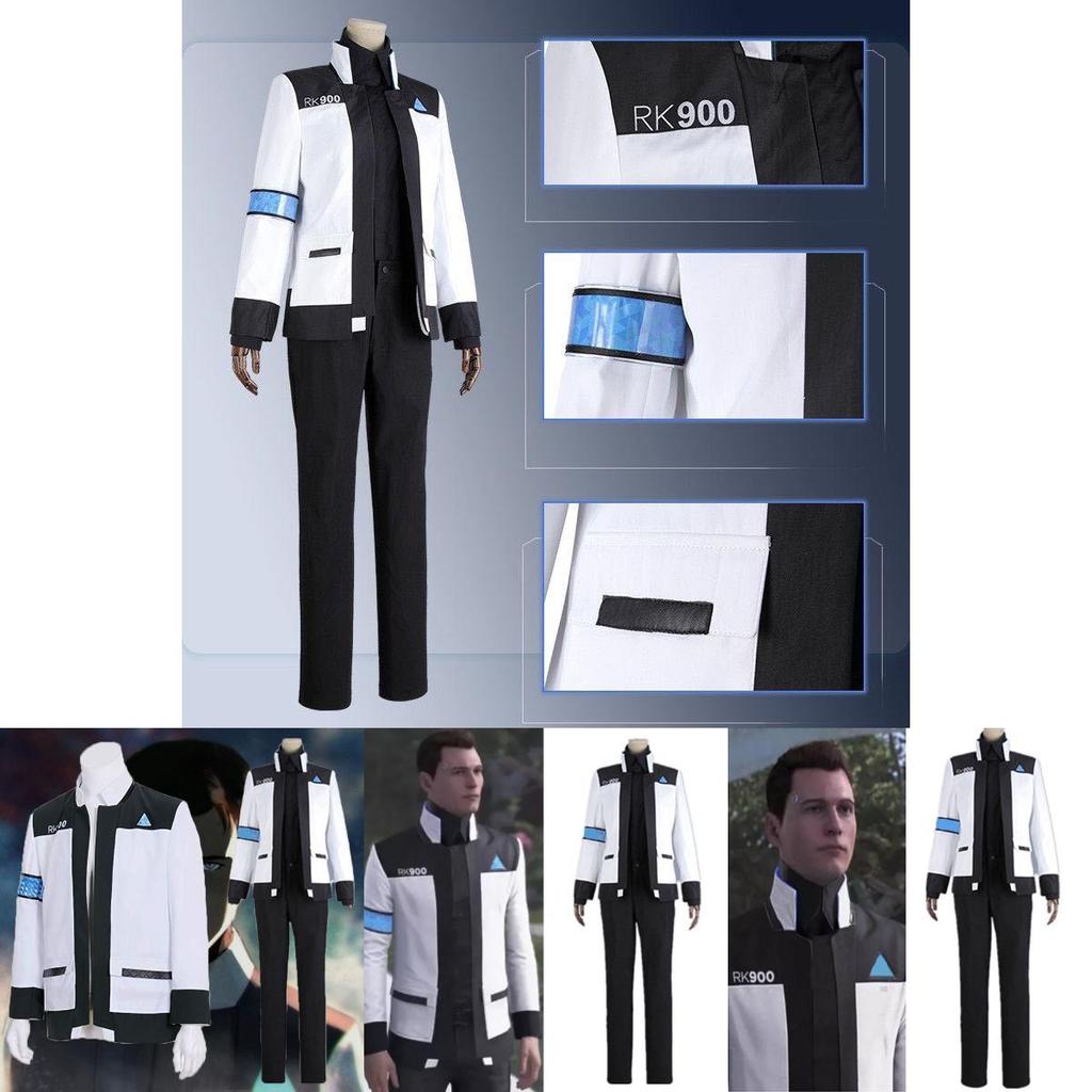Detroit Become Human Connor Rk900 Jackets Uniform Cosplay Costume Full Set With Exquisite Workmanship And Breathable Comfort