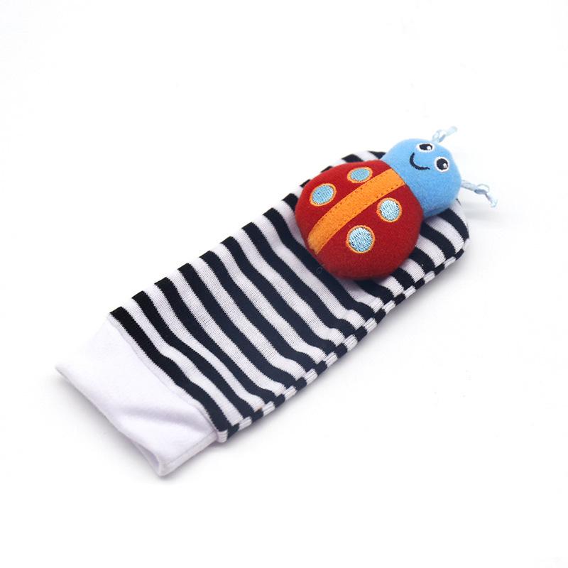 Pädagogisches Baby-Rassel-Armband & Socken-Set für Neugeborene (0-1 Jahr)