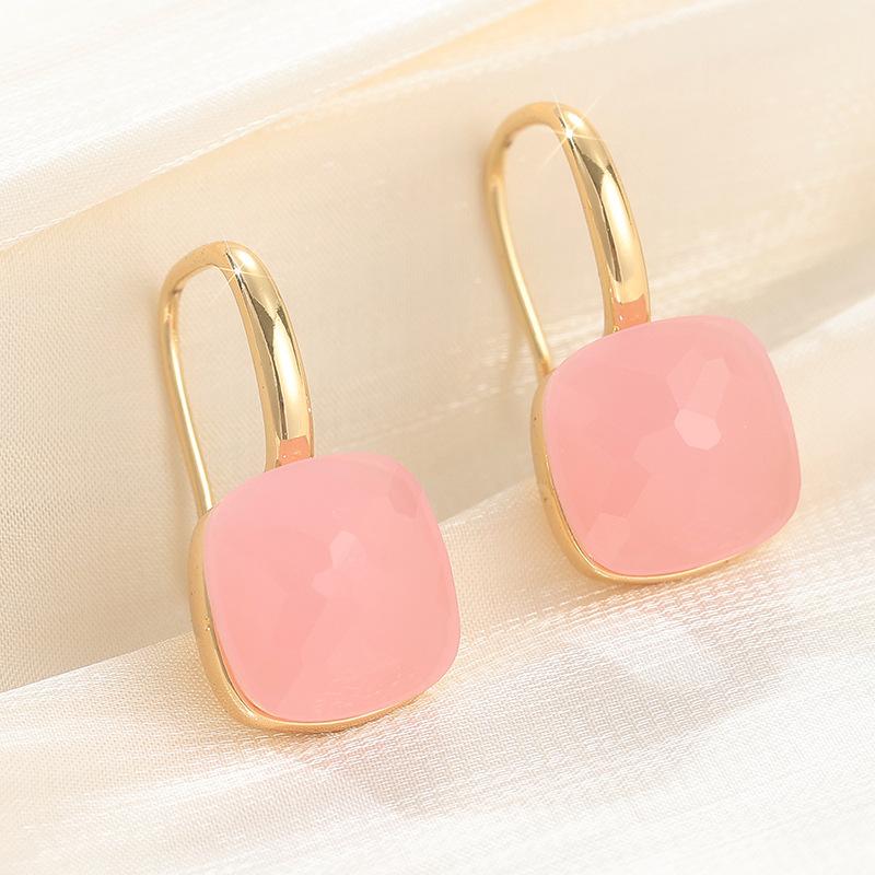 Earrings Copper European and American Fashion Sense Zircon Earrings