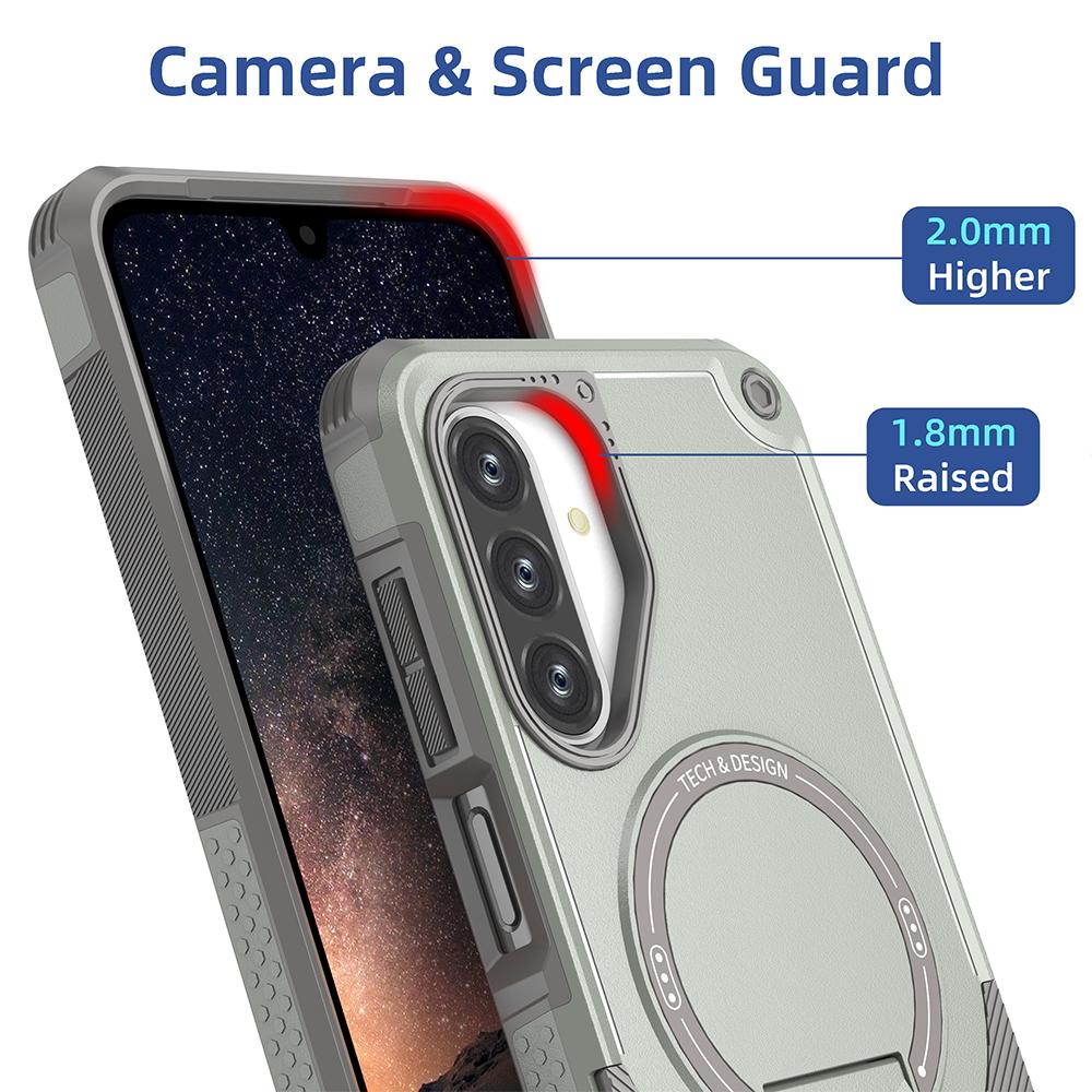 Fall Protection 2 In 1 Rugged Cover Case for Samsung Galaxy A17 5G S25 FE A16 A36 A56 A55 A35 A15 A54 A14 S24 Ultra Plus S25