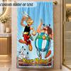 Beach TowelAsterix & Obelix Custom Name Text Personalized Soft Towel for Beach Pool Indoor Home Decor Gift