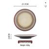 European Retro Embossed Ceramic Dinnerware