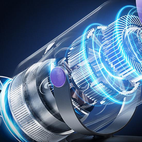 Desk Fan Digital Display 100 Speeds Strong Airflow Low Noise 360-Degree