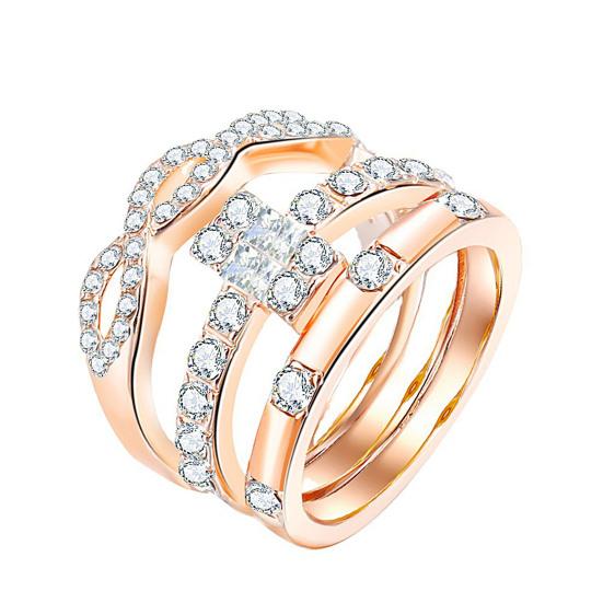 3Pcs/Set Ring Kit Decorative Minimalist Distinctive Individuality Finger Ring Set for Daily Wear