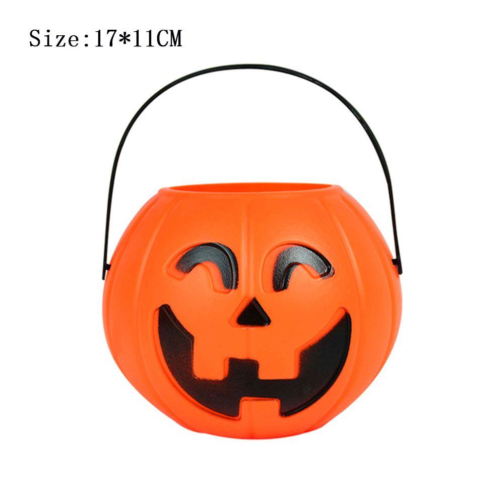 Children Kids Trick Candy Box Sweet Holder Pumpkin Bucket Halloween Party Decorations