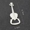 3pcs Creative Guitar Beer Bottle Opener Musical Keychain Unique Music Gift for Men Novelty Opener Key Ring Kitchen Gadget