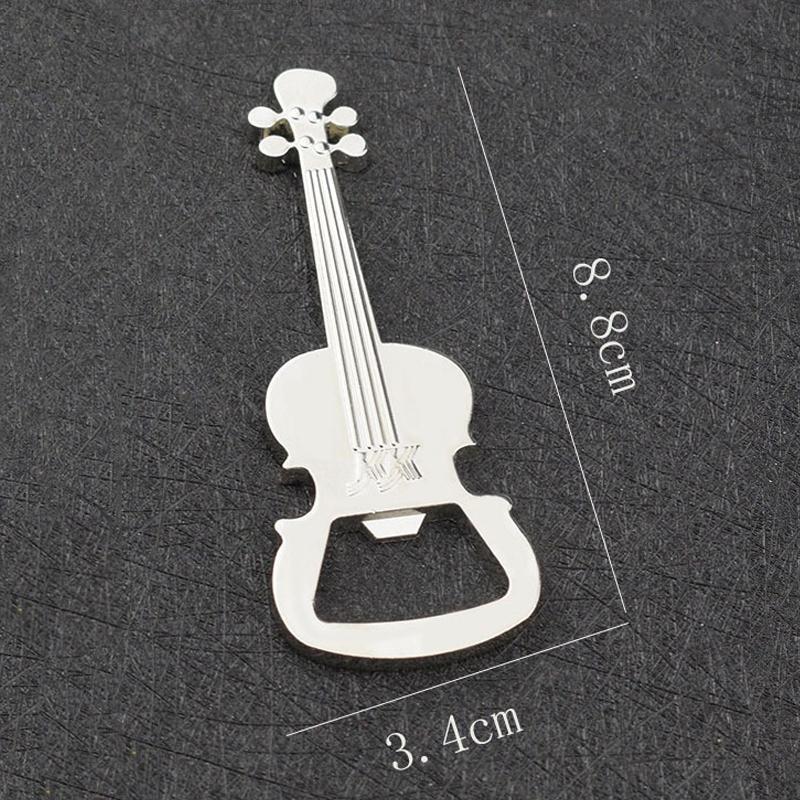 3pcs Creative Guitar Beer Bottle Opener Musical Keychain Unique Music Gift for Men Novelty Opener Key Ring Kitchen Gadget