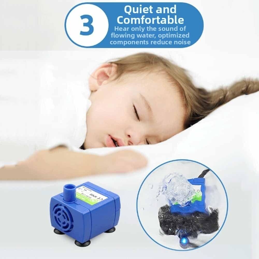 160L/H Pet Water Pump DC 5V Cat Fountain Motor Replacement  Cat Drinking Bowl