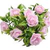Colorful Artificial Potted Plant Fake Flower Rose Red/purple/pink/yellow/blue